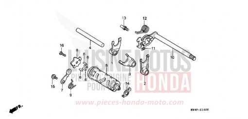 GEARSHIFT DRUM XR100R3 de 2003